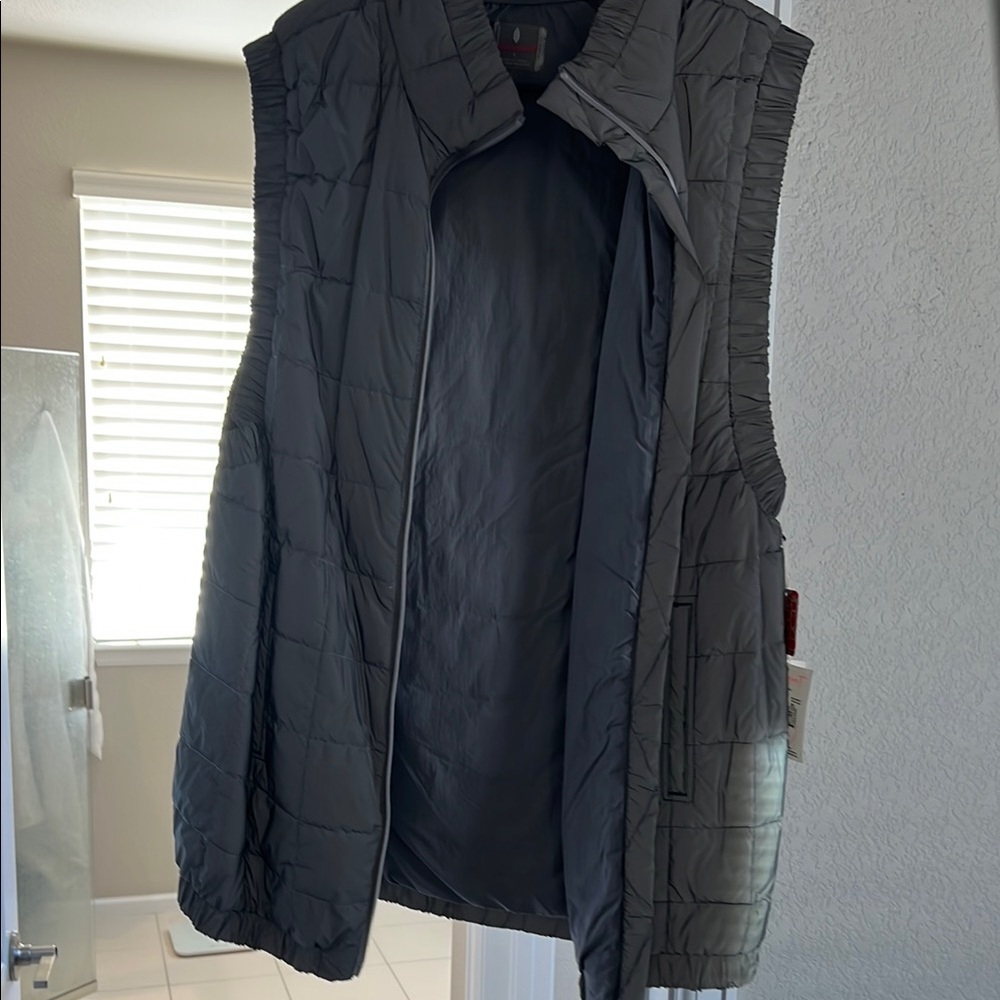 Gray Quilted Vest